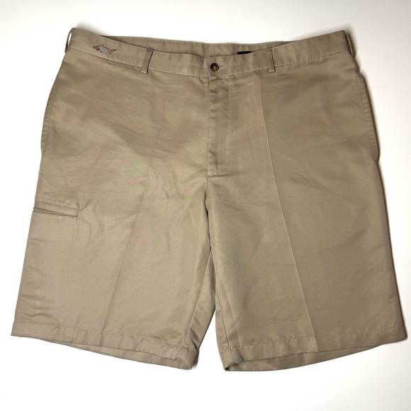 Greg Norman Men's Flat Front khaki Shorts Size- 40 - Picture 8 of 8